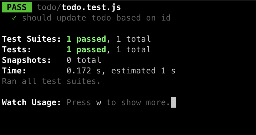 tests green post refactor